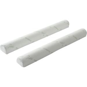 Bamboo Bed Bumper for Toddler Foam Toddler Bed Bumpers for Kids [2-Pack] 56" with Water-Resistant, Non-Slip and Washable Cooling Bamboo Cover fits Twin, Full, Queen, King Beds