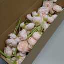 Floroom Ranunculus Artificial Flowers 18 Pcs Blush Faux Silk Mini Ranunculus Bulk Fake Wedding Filler Flowers for DIY Pink Bouquets, Centerpieces, Bridal Shower Decorations & Arrangements