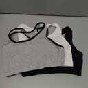 Fruit of the Loom Women's Cotton Tank Bra for Women - Ultimate Comfort & Breathable Fit (34, Grey With Black/White/Black)