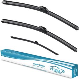 Wiper Blades With Rear Wiper Blades Set For Volkswagen Touareg 2011-2017 Automotive Replacement Windshield Wiper Blades,That Meet OEM Quality Easy DIY Install 26 "+26"+14"(Set of 3)