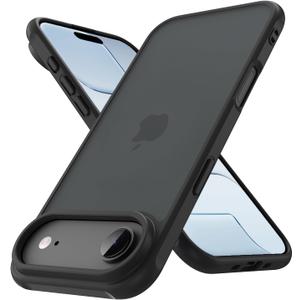 3 x PinLiSheng Matte Case for iPhone Air Case,Shockproof Protective Hard Back Slim Phone Case,Frosted Translucent Back Phone Cover, Anti-Fingerprint - Black
