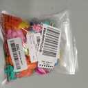 60 Pcs Hair Accessories Set - Plastic Self Hinged Barrettes, Elastic Ponytail Holders, Assorted Hair Clips for Girls and Toddlers (Cute Style)