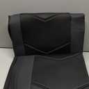 Skechers Memory Foam Seat Covers,Leather Car Seat Covers, Ultimate Comfort & Support Front Seat Covers Airbag Compatible, Automotive Universal Fit Most for SUVs, Vans, Sedans, Cars, Trucks,Black