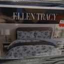 Ellen Tracy 4 Piece Comforter Set - Blue Floral (Size King)