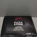 HANS GRILL PIZZA STONE | Rectangular Pizza Stone For Oven Baking & BBQ Grilling With Free Wooden Peel | Extra Large 15 x 12" Inch Durable Cordierite Cooking Stone.