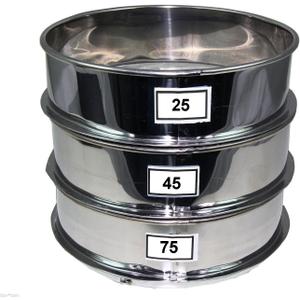 Aluminum Herbal Pollen Hash Extractor stackable sifter 25, 45, 75 Micron Screen