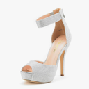 Women's Swan-05 High Heel Platform Dress Pump Shoes 7