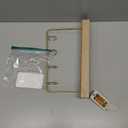 Flip Wooden Perpetual Calendar Gold Metal Stand with Paper Monthly Daily Calendar with Light For Daily Office Home Decor Reusable Office Accessory