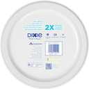 Dixie Large Paper Plates, 10 Inch, 150 Count, 2X Stronger*, Microwave-Safe, Soak-Proof, Cut Resistant, Disposable Plates For Everyday Breakfast, Lunch, & Dinner Meals