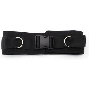 LOOEEL Adjustable Waist Belt Soft Neoprene Padded Belt with 2 Movable Rings for Cable Machines Fitness Exercise Speed Agility Resistance Training