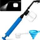 Push-Pull Powder Duster Air Pump Sprayer for Diatomaceous Earth, Delta Dust & Fine Powder Application Adjustable Length 19"44", Transparent Tank & Stainless Steel Rod, Efficient Even Dusting Tool