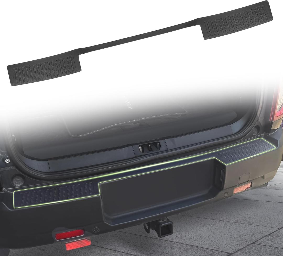 Rear Bumper Protector for Ford Bronco Sport 2021-2024, TPE Trunk Back Bumper Guard Protector Tailgate Pad Mat for 2021 2022 2023 2024 Accessories Trim Cover Scratch Resistant Trunk Door Entry Guards