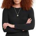 Hanes Womens Originals Long Sleeve Cotton T-Shirt, Lightweight Crewneck Tee, Modern Fit (X-Large, Ebony)