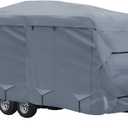 GEARFLAG Travel Trailer Cover Camper Cover Multi-Layers with Reinforced Windproof Side-Straps Anti-UV Water-Resistance Heavy Duty for Motorhome (Fits 15' - 17') - Ideal for rv & Trailer Covers
