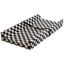 Tiny Twinkle Diaper Changing Pad for Dresser & Nursery Table Waterproof, Wipeable & Mess-Proof Baby Changing Pad with Safety Strap, Non-Slip Base & Removable Washable Cover(Black Checkers)