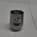 Oggi Cheers 'Celebrate Collection' Stainless Steel Insulated Tumbler - Silver Sparkle, 12oz, with clear slider lid.