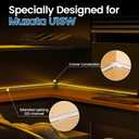 Muzata White Corner Connector Kit for LED Channel L Shape Connectors fit Muzata U1SW Series LED Aluminum Channel Easy Install Accessories LC23 WW