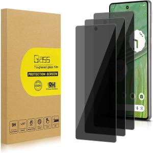3 Pack Privacy Screen Protector for Google Pixel 7 [Anti-Spy Tempered Glass], Ultra HD, Anti-Scratch, Bubble-Free, Easy Install 9H Protective Glass for Pixl 7
