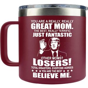 Gifts for Mom from Son, Daughter - Christmas Gifts for Mom, Wife, Women - Moms Birthday Gift Ideas, Cool Birthday gifts for Moms, Mothers - Best mom Mug, 14 Oz Stainless Steel moms Coffee Mug