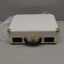 Victrola Journey Bluetooth Portable Suitcase Record Player  with Built-in Speakers, 3 Speed Vinyl Record Player, RCA Out, Headphone Jack (White)