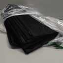 Under Bed Storage Containers Large 40" X 20" X 7.5" (No Support) Fabric Zipper Underbed Storage Bags, 100L Long Flat Foldable Storage Bins W/ Clear Lids For Clothes Blanket College Dorm, Black, 4 Pack