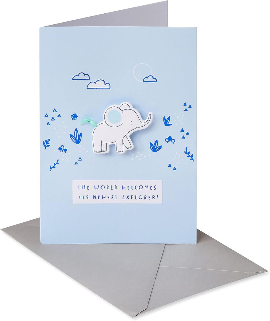American Greetings New Baby Boy Card (Happy Discoveries)