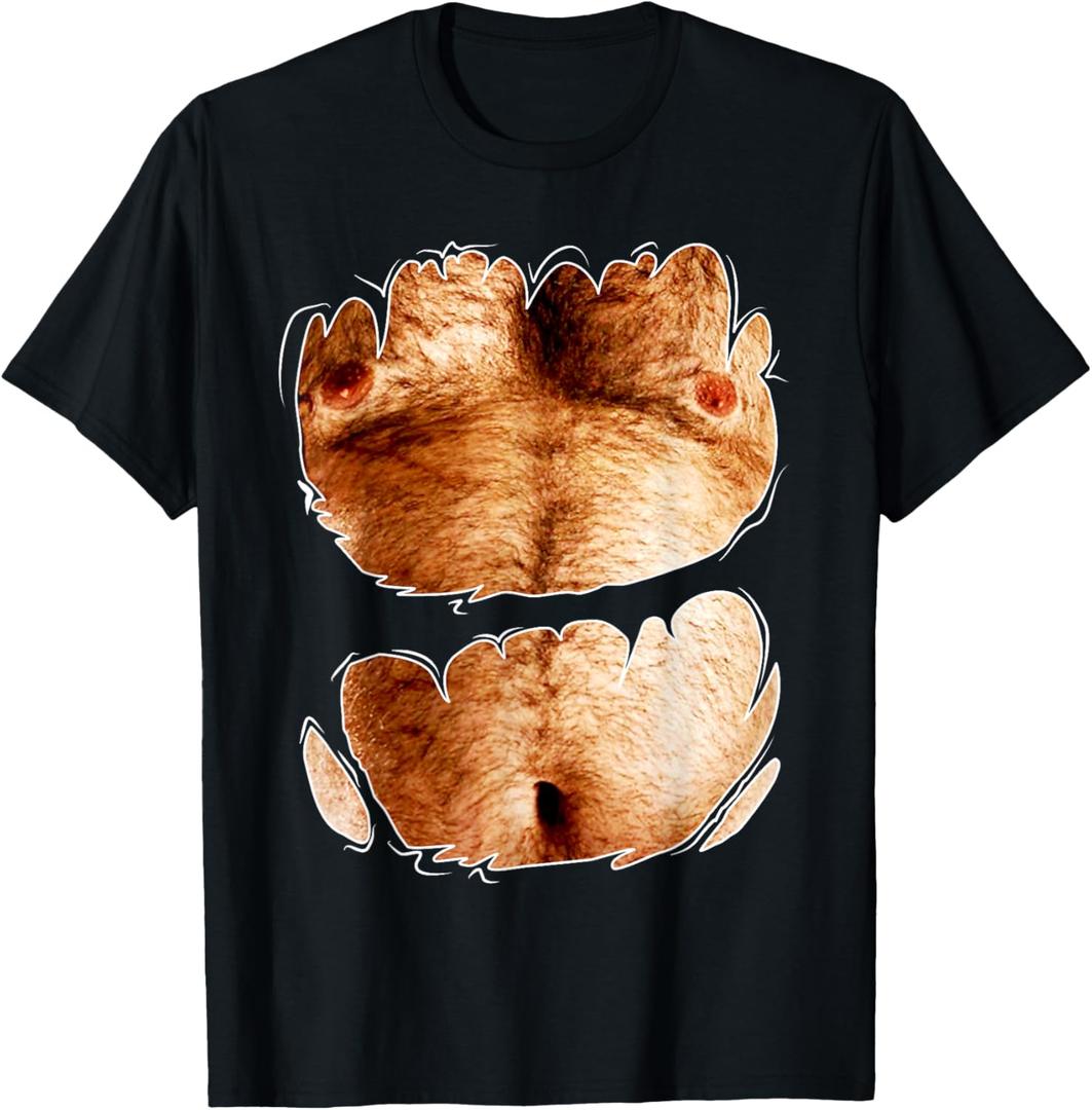 Bachleor Party Fake Hairy Chest for The Best Bachelor Party T-Shirt, 5XLT