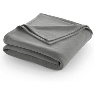 Twin Size Fleece Bed Blanket | Comfy Supersoft Fleece Blanket  All-Season Light Weight Throw Blanket | Luxuriously Soft | Throw Blanket for Couch and Sofa | Machine Wash | Gray (Grey)