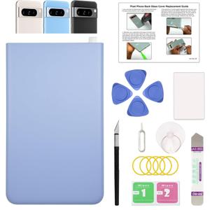GREEN FUSION Compatible with Pixel 8 Pro Back Glass Cover Replacement (Bay)