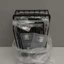 Liuoud 5 Pack Shower Caddy Organizer Rack Shelf for Inside Shower, Adhesive Bathroom Wall Storage Basket Rustproof Stainless Steel Shampoo Holder, Bathroom Accessory Decor Set, Black.