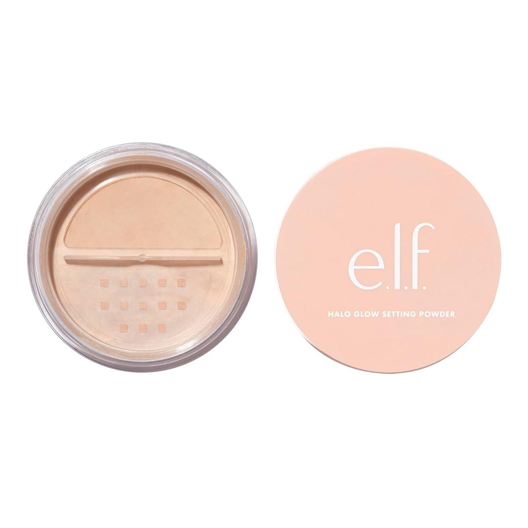 e.l.f. Halo Glow Soft Focus Setting Powder, Silky & Creates Soft Glow Without Shine, Smooths Pores & Lines, Vegan & Cruelty-Free, Medium (0.24 Ounce (Pack of 1))