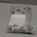 LAMIT Linen 100% Blackout Window Curtains for Bedroom, Linen Textured Thermal Farmhouse Curtains Back Tab and Rod Pocket Window Panels with White  36x24 Panels,  Oatmeal