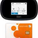 AT&T Wireless Hotspot Pocket WiFi 4G LTE MiFi 8000 | Free VPN Mobile Hotspot for Travel | 4G Mobile Portable WiFi | Unlocked Globally | Near 5G Speed up to 1200 Mbps | EVDO-LINK Bundle AT&T Sim Card