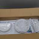 Portable Air Conditioner Sliding Door Vent Kit, Mobile AC Window Vent Kit for 5.0"/5.9 Exhaust Hose, Seamless AC Vent Seal Kit with 6 Upgraded Plates for A/C Unit Sliding Door/Window
