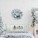 Green Christmas Tree 20x54 Body Pillow Cover, Preppy Christmas Decor, Merry and Bright Winter Xmas Holiday Long Body Pillowcase Hugging Pillow Covers for Adults Women Men Kids