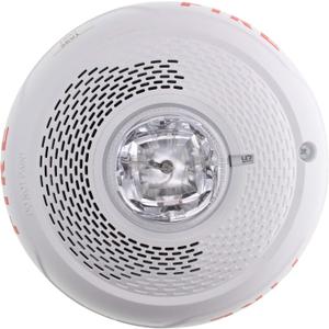 System Sensor SPSCWL Ceiling Mount Speaker Strobe, Clear Lens, White