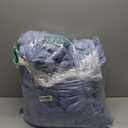 Cozy Bliss Faux Fur Throw Blanket for Couch, Cozy Warm Plush Striped Blanket for Sofa Bedroom Living Room, 108 * 90 Inches Light Blue