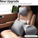 Car Headrest and Lumbar Support Pillow Set,1 Piece, Neck & Back Support for Driver/Passenger Seat, Comfortable & Breathable, Relieves Neck & Back Pain, Ideal for Long Drives (B/Grey)