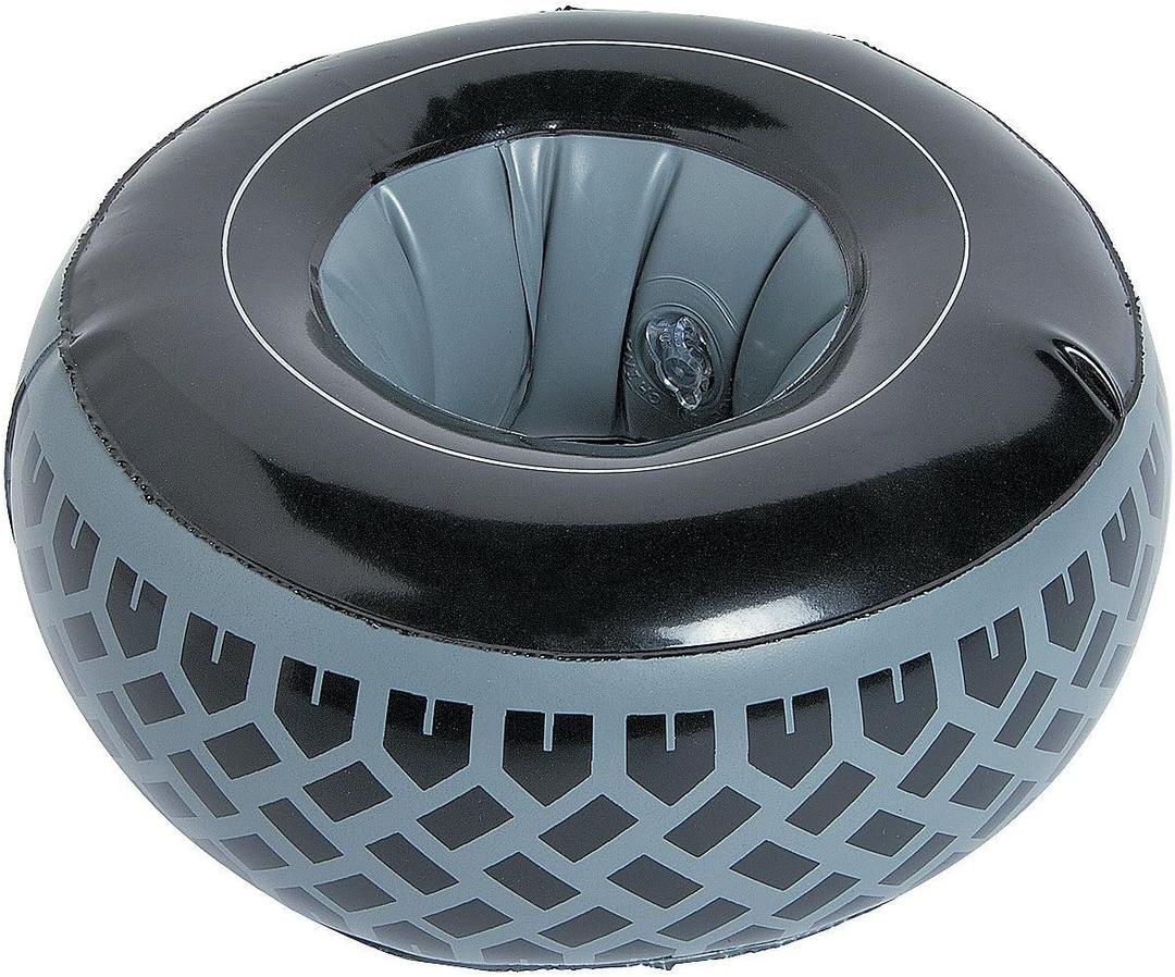 Fun Express Inflatable Tire Balloons Set of 12-8" Racing Car Birthday Party Decorations | Hot Wheels Theme Party Supplies for Kids Race Car Birthday Celebrations & Table Decor