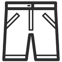 blue and green shorts Size not Specified
