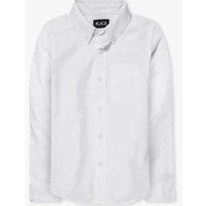 The Children's Place Boys Long Sleeve Oxford Button Down Shirt. 7/8