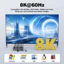 8K@60HZ HDMI Displayport KVM Switch 2 Monitors 2 Computers