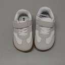 Kxsoi Toddler Shoes Baby Boy Shoes Toddler Boy Sneakers Zero Drop Minimalist Sneakers for Girls Boys Kids Baby Girls Footwear Kids Footwear White/Grey Size 8