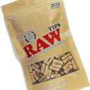 RAW Natural Unrefined Pre-Rolled Filter Tips - 1 Bag of 200 Tips
