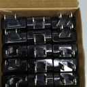 Flutesan 15 Pcs Extension Cord Replacement Plug 2 Prong 250V 10A Rotatable Electric Male Lamp Plugs for Small Appliances Strips DIY Craft Projects (Black)