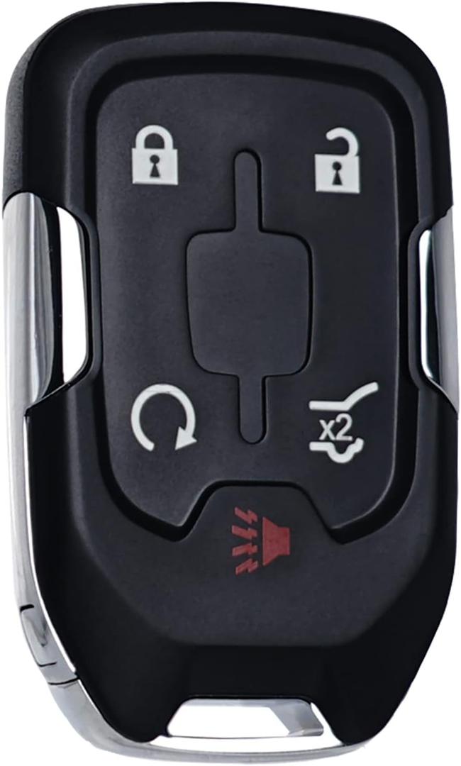 SUPALAND Key Fob Replacement Fits for GMC Acadia 2017 2018 2019 2020 2021 Push Start 5 Button Smart Proximity Keyless Entry Remote Start Control 13508275 HYQ1EA Self-Programmable