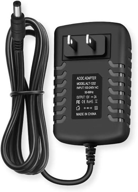 12V DC Power Supply 2A Universal AC Adapter, 100-240 50/60Hz to 12 Volts 2Amp Transformer, DC 12V Power Adapter Cord, 【5.5mm x 2.5mm Barrel Plug】
