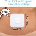 2 x 50pcs Disposable Castor Oil Pack Wrap Belly Button(Oil Not Included),Castor Oil Patches Self-Adhesive CastorOil Wrap Organic Cotton