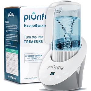 50 Oz Hydrogen Water Pitcher - BPA Free Rich Hydrogen Water Generator Electrolysis Jug with SPE/PEM Technology. Hydrogen Water Machine, Balanced PH Levels and Filtered with Calcium Sulfite