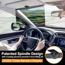 Veharvim Sun Visor Extender for Cars, Polarized Car Visor Extender Sun Blocker UV400, Adjustable Visor Extension, Clip on Sun Visor for Car, Universal, Glare, UV Protector (Large(1 Pack))